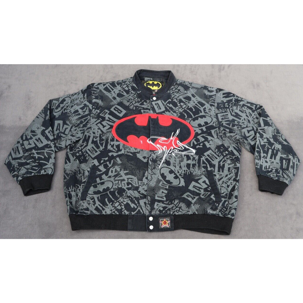Vintage Nascar Jacket Men’s 2XL Batman Y2K Graffiti JH Design DC Comics